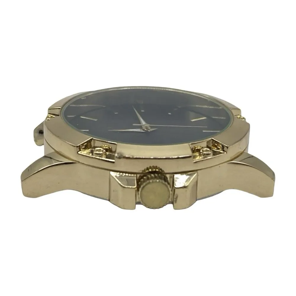 Accutime Watch Corp Men's Gold Tone Quartz Watch Running